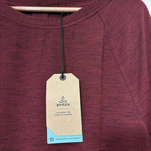 Prana Sunrise sporty lightweight buttery soft Dress maroon medium new - Picture 8 of 12